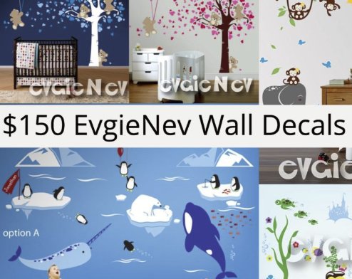 $150 EvgieNev Wall Decals Giveaway