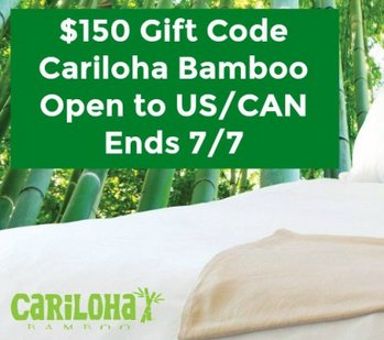 $150 Gift Card Cariloha Bamboo Giveaway