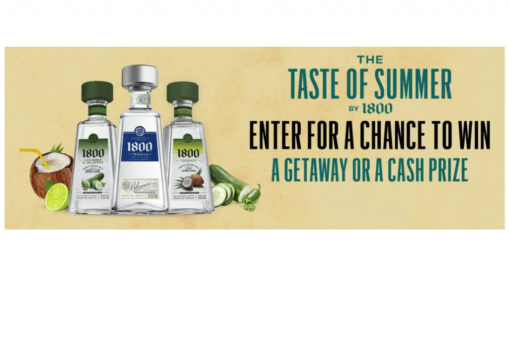 1800 Taste of Summer Sweepstakes 2023 - Win A Trip For 2 To Anywhere In The Continental USA