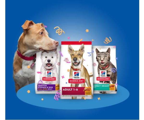 1800PetMeds Giveaway - Win A Year Of Hill's Science Diet Food & More (3 Winners)