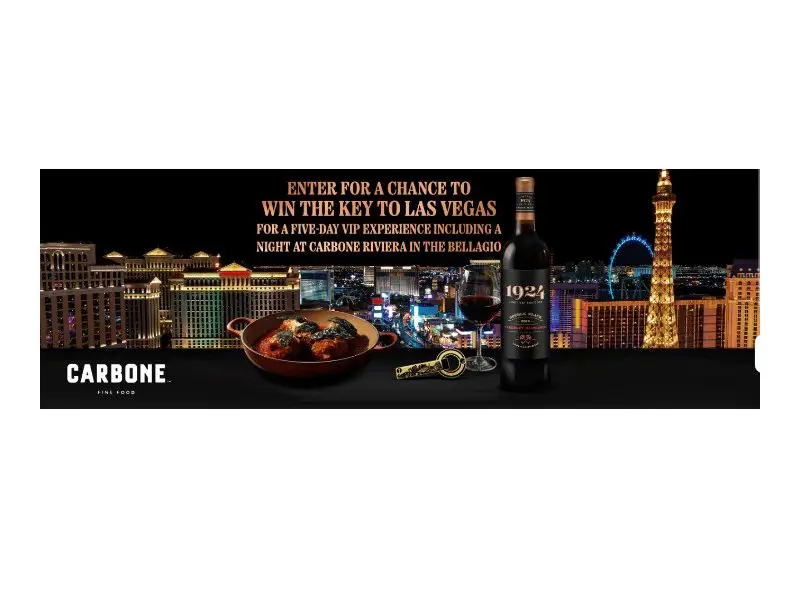 1924 Unlock Sin City Sweepstakes - Win A Trip For Two To Las Vegas