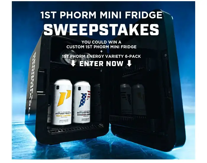 1st Phorm Mini Fridge Sweepstakes - Win Three Mini-Fridges With Energy Pack Each
