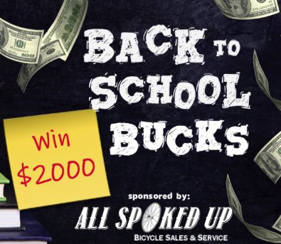 $2,000 Back To School Bucks