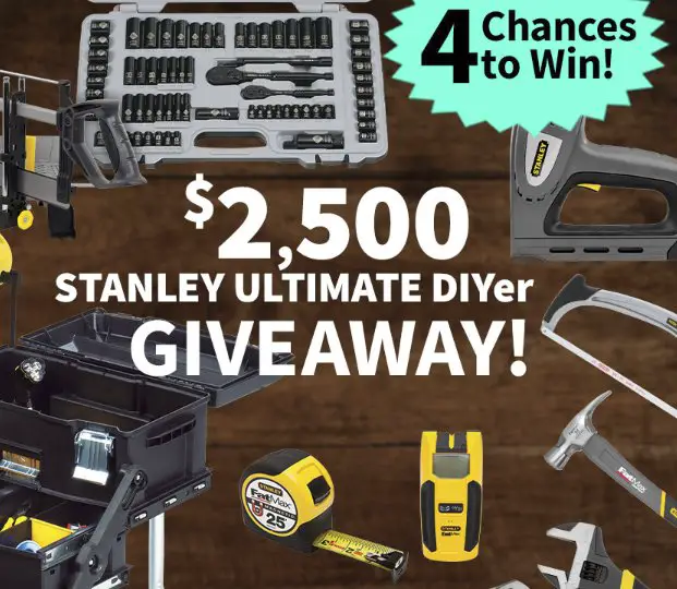 $2,500 Stanley Ultimate DIYer Giveaway