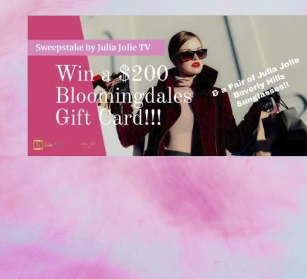 $200 Bloomingdales Gift Card + Julia Jolie Beverly Hills Sunglasses