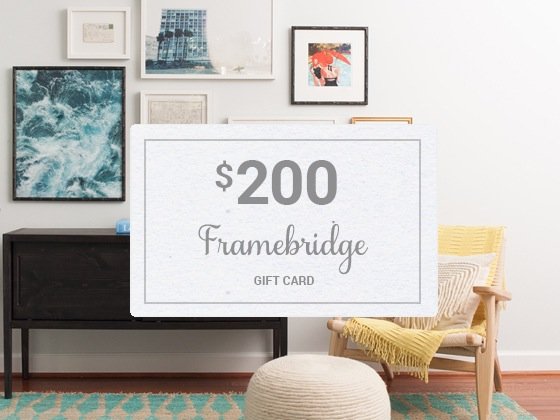 $200 Credit for Custom Framing From Framebridge - 5 Available!