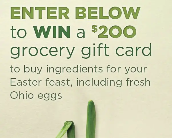 $200 Grocery Gift Card Sweepstakes