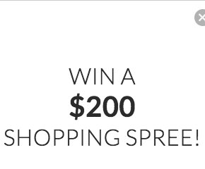$200 Shopping Spree Sweepstakes