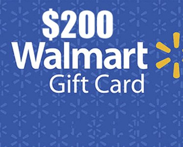 $200 Walmart Gift Card Giveaway