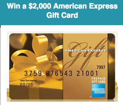 $2,000 American Express Gift Card
