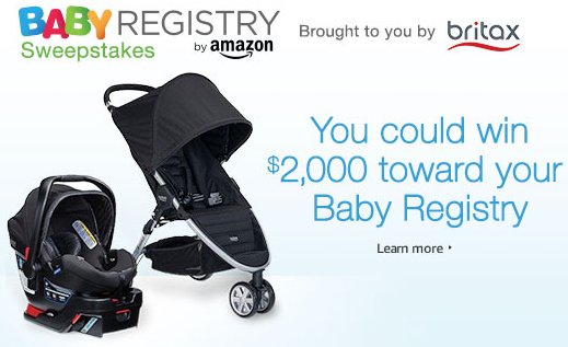 $2000 Baby Registry Britax Sweepstakes!