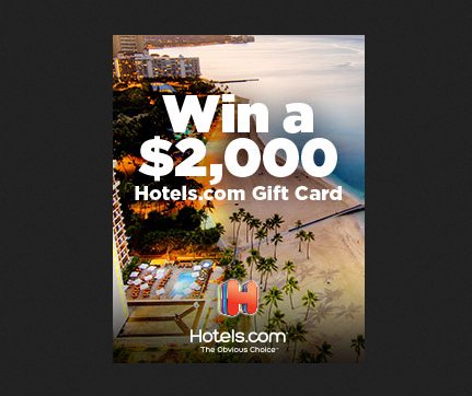 $2,000 Hotels.com Gift Card Sweepstakes