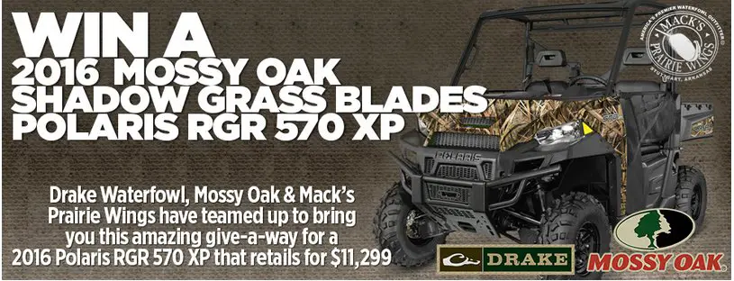 Go Hunting in this 2016 Mossy Oak Shadow Grass Blades Polaris!