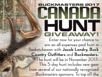 2017 Canada Hunt Giveaway