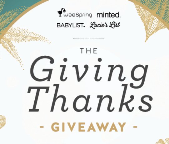 2017 Giving Thanks Giveaway
