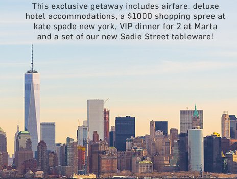 2017 Win A Trip To New York Sweepstakes