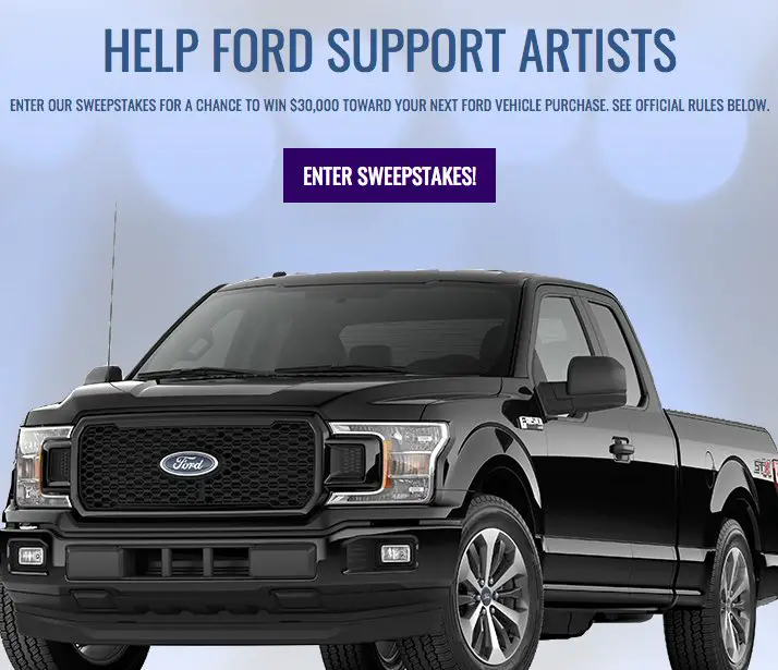 2018 BYG Free Ford Sweepstakes