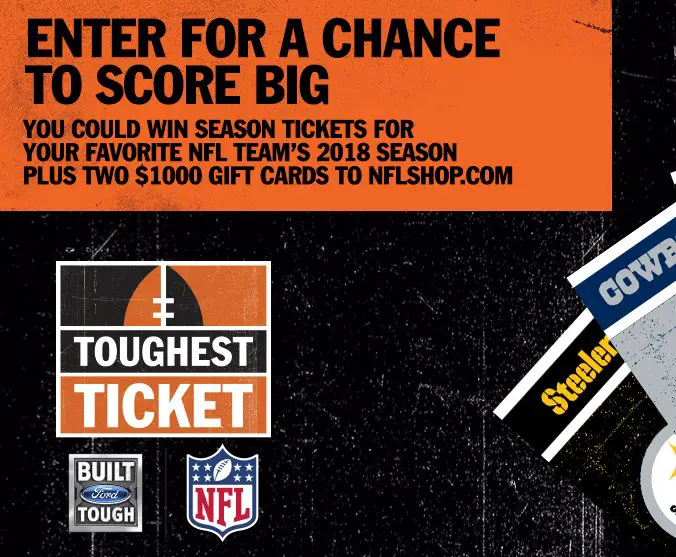 2018 NFL Toughest Ticket Season Ticket Giveaway