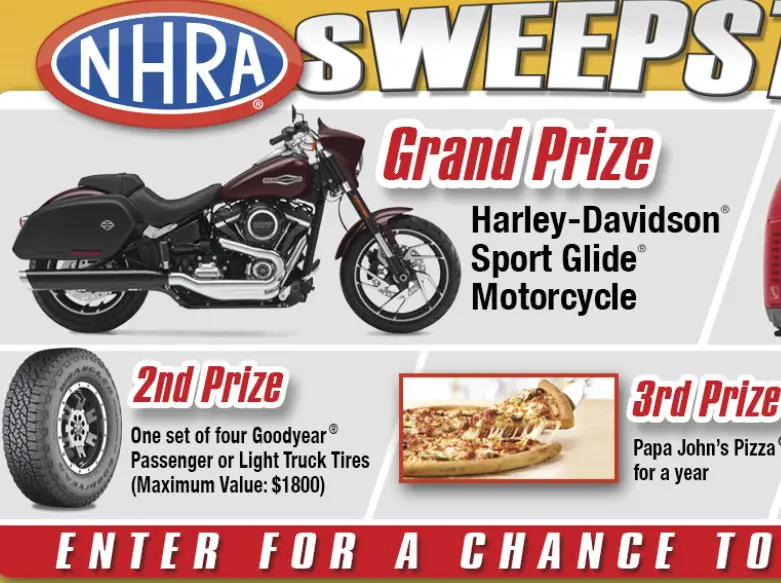 2018 NHRA Sweepstakes