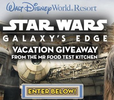 2019 Star Wars Galaxy Vacation Giveaway