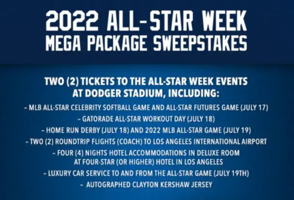 2022 All Star Week Mega Package Sweepstakes - Win Tickets to the All-Star Game and More!