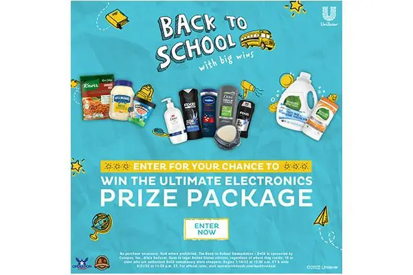 2022 Back to School Sweepstakes - Win Back to School Gadget Package