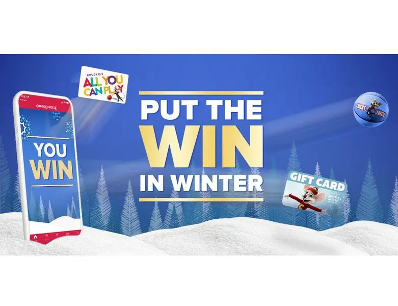 2022 Chuck E Cheese Winter Winner-Land Sweepstakes - ICEBall Pro Arcade Game, $1,000 & More Up For Grabs