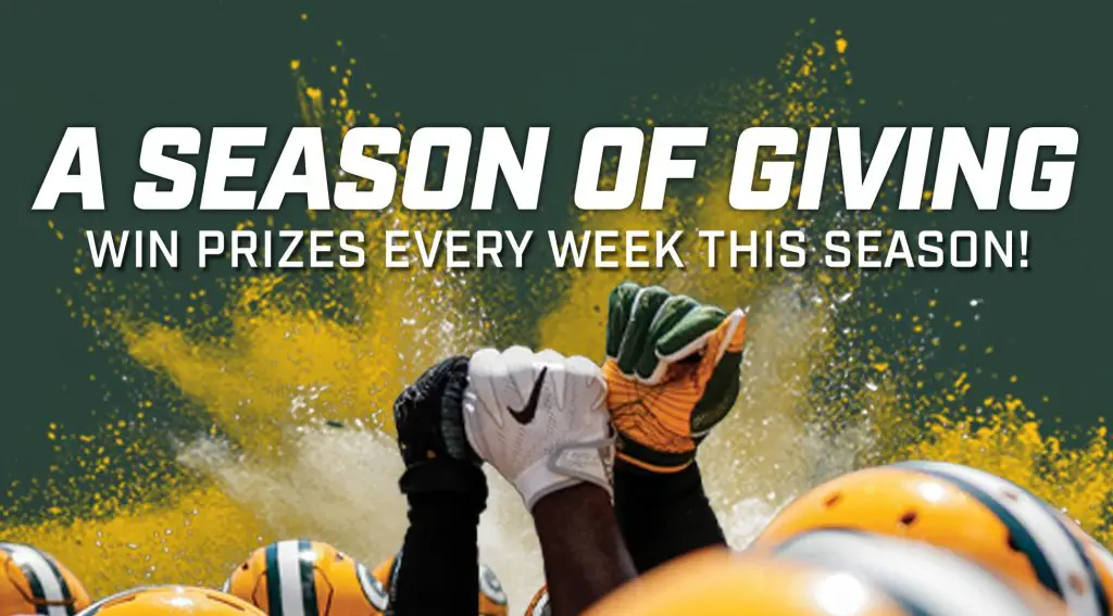 2022 Green Bay Packers Weekly Giveaway - Win Gift Cards, Jerseys & More