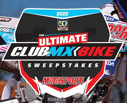 2022 Motosport Ultimate Club MX Bike Giveaway Sweepstakes - Win A $14K Yamaha Bike