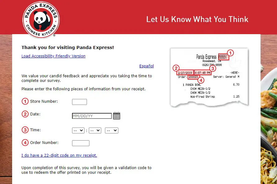 2022 Panda Express Survey - Win A Free Meal In The Panda Guest Experience Survey