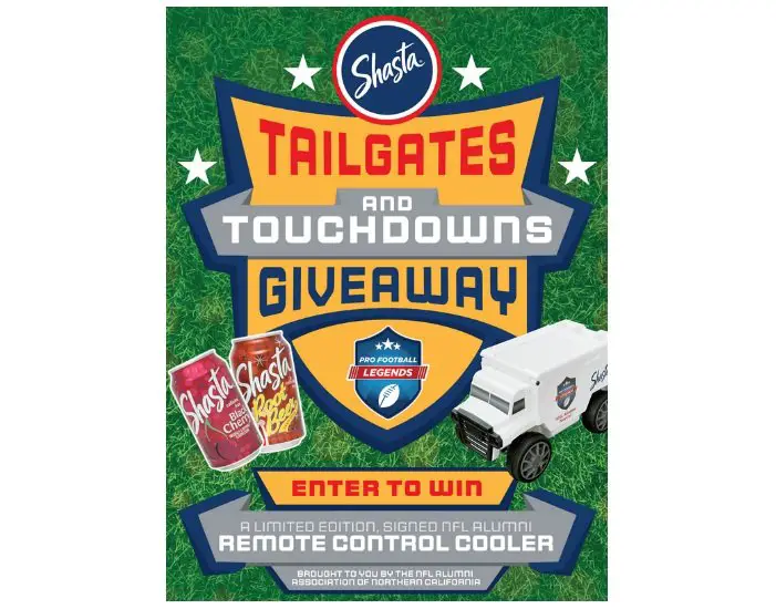 2022 Shasta Tailgates and Touchdowns Giveaway - Win a Remote Controlled Cooler and More