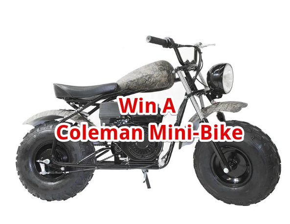 2024 Camping World Coleman Mini-Bike Giveaway  - Win A Coleman Mini-Bike