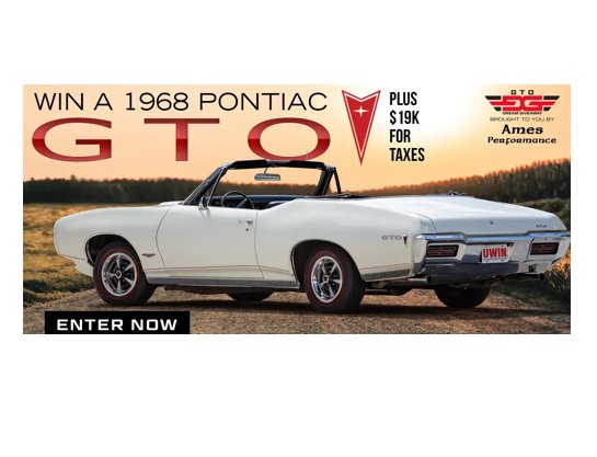 2024 GTO Dream Giveaway - Win 1968 Pontiac GTO + $19,000 For Taxes