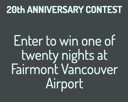 20th Anniversary Contest, Daily Prizes