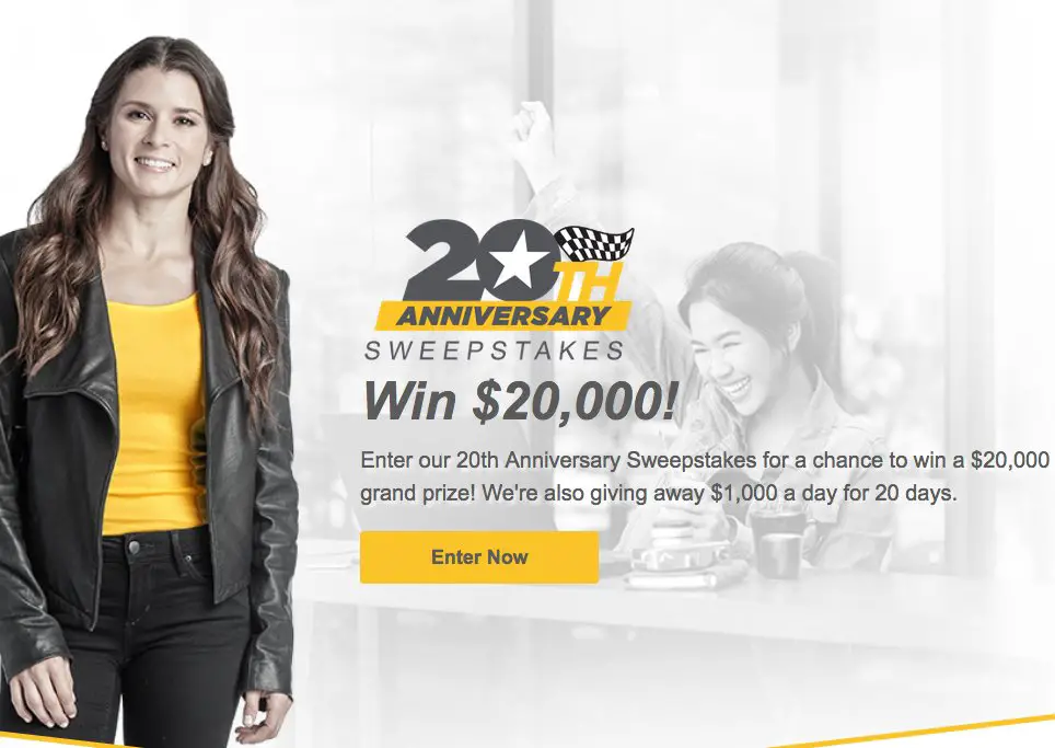 20th Anniversary Sweepstakes