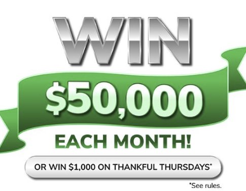 $213,000 Giving Thanks Sweepstakes