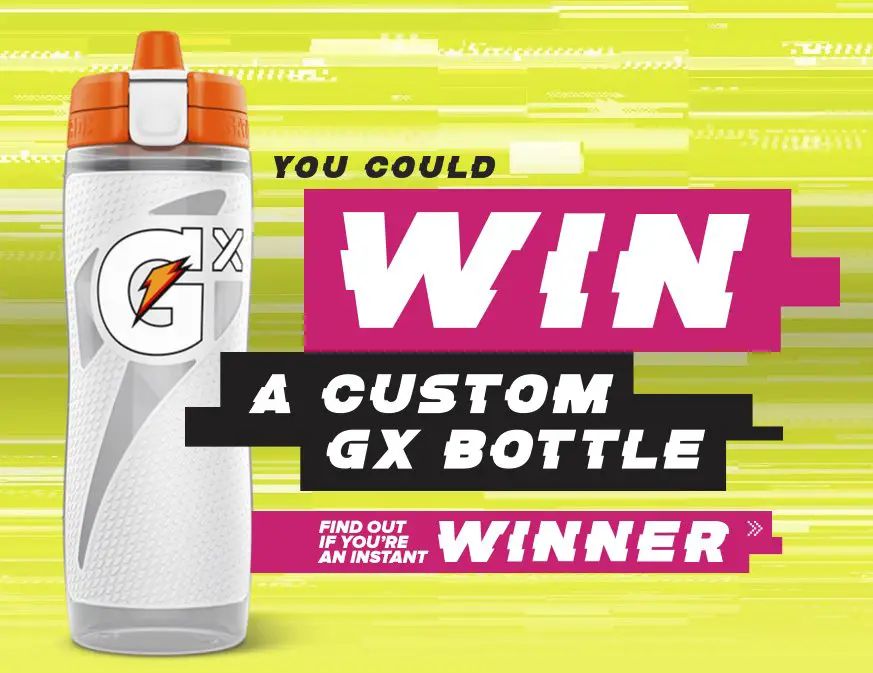 $237,405 Gatorade Custom Gx Bottle Instant Win Game