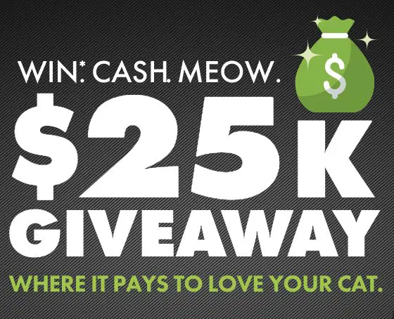 $25,000 Cat's MEOW GIVEAWAY