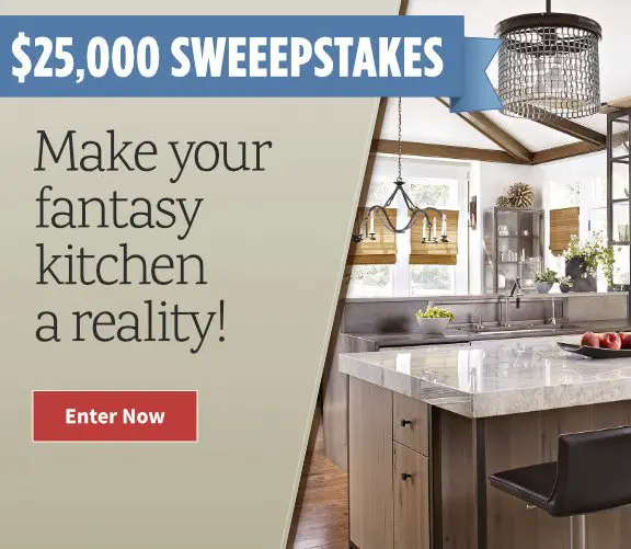 $25,000 Fantasy Kitchen Sweepstakes