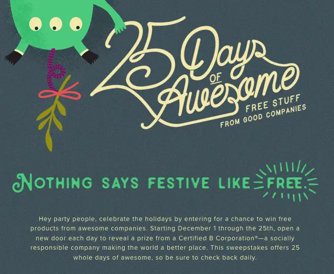 25 Days Of Awesome Giveaways