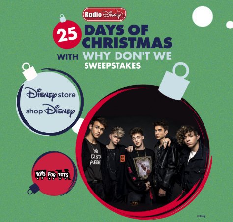 25 Days of Christmas with Why Don't We Sweepstakes