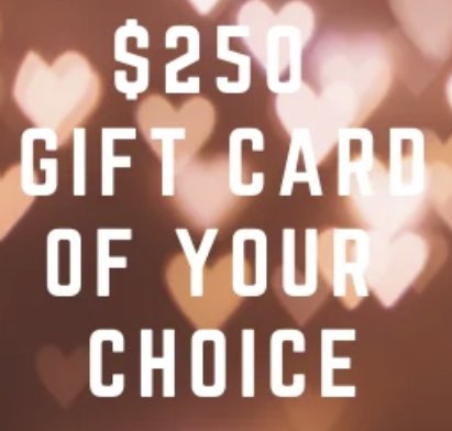 $250 Gift Card Giveaway