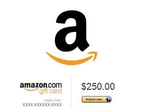 $250 Amazon.com e-Gift Card Sweepstakes