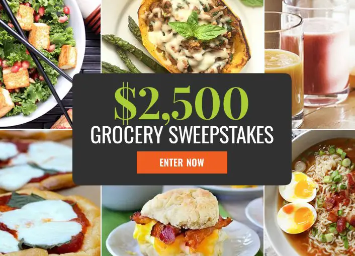 $2,500 Grocery Check Sweepstakes