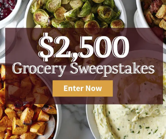 $2,500 Grocery Giveaway