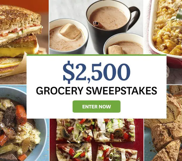 $2500 in Free Groceries Sweepstakes