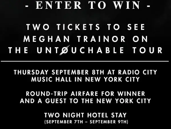 $2,500 Summer Music The Untouchables Tour Sweepstakes!