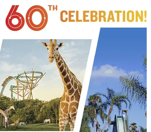 $26,476 Busch Gardens 60th Celebration