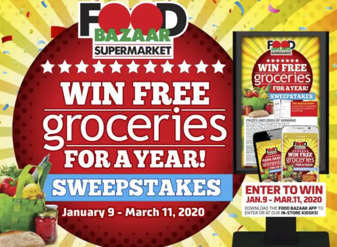 $26,700 Win Free Groceries for a Year Sweepstakes 2020