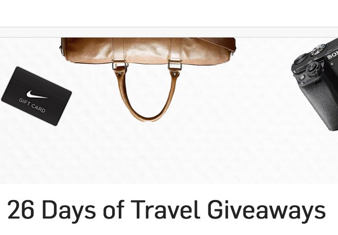 26 Days Of Travel Giveaways!